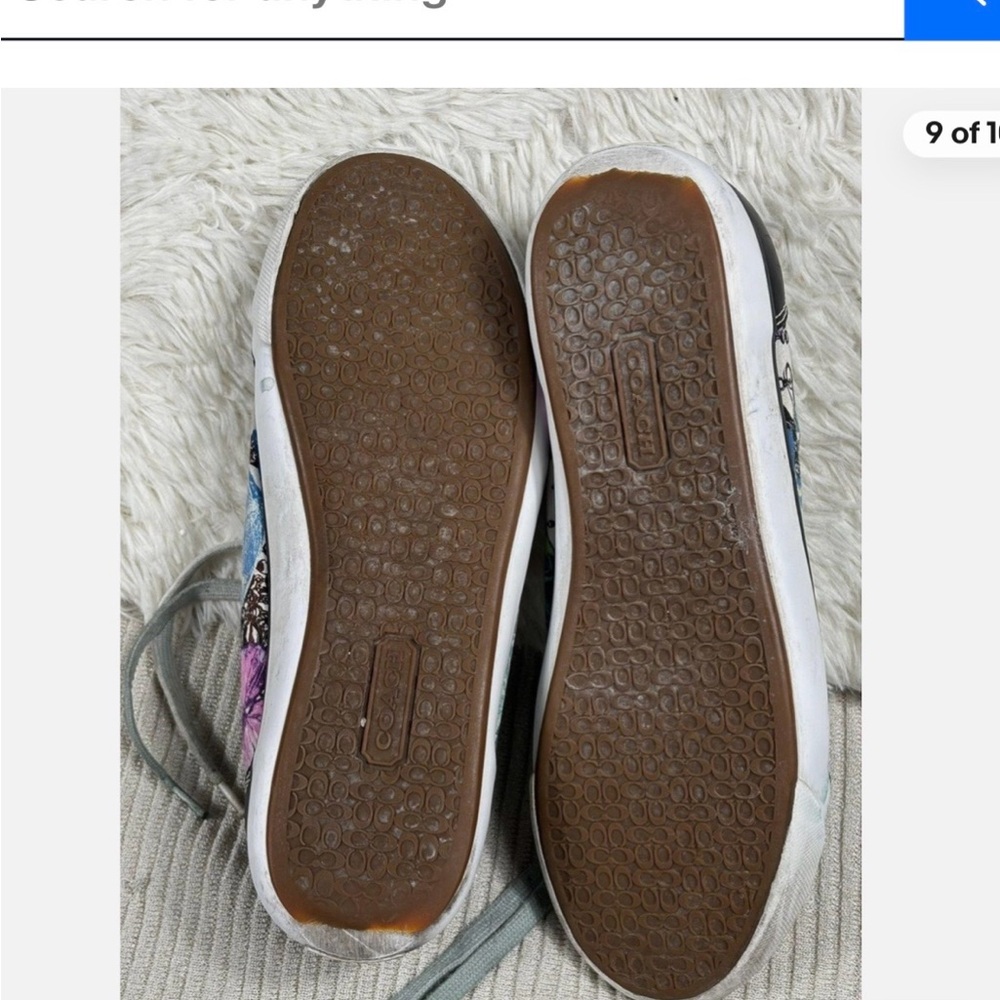 Coach Women's Multicolor Butterfly Sneakers - Picture 6 of 8